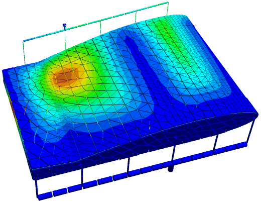 Simulation result, click for animation (umblade.avi, 970 KB)