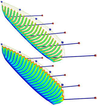 Injection strategy for infusion of the hull